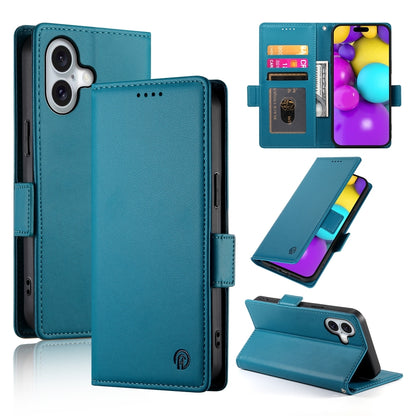iPhone 16 Wallet Case - Luxury Magnetic PU Leather Flip Cover with Card Slots, Stand & Shockproof Protection
