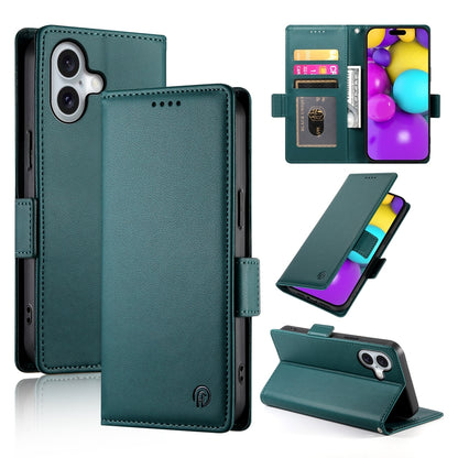 iPhone 16 Wallet Case - Luxury Magnetic PU Leather Flip Cover with Card Slots, Stand & Shockproof Protection