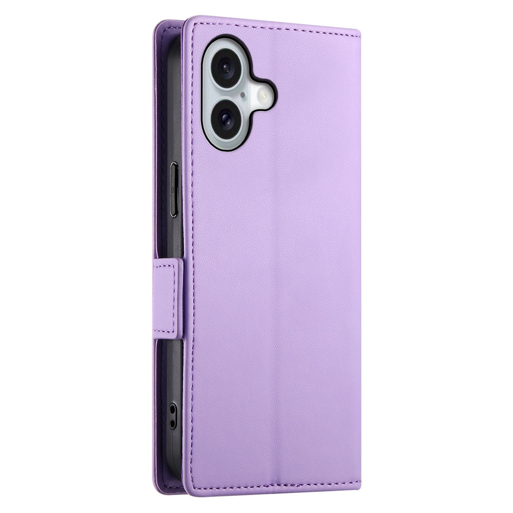 iPhone 16 Wallet Case - Luxury Magnetic PU Leather Flip Cover with Card Slots, Stand & Shockproof Protection