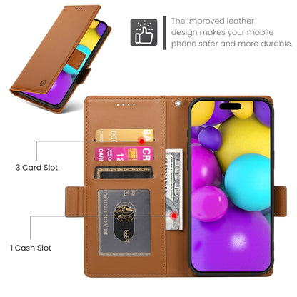 iPhone 16 Wallet Case - Luxury Magnetic PU Leather Flip Cover with Card Slots, Stand & Shockproof Protection