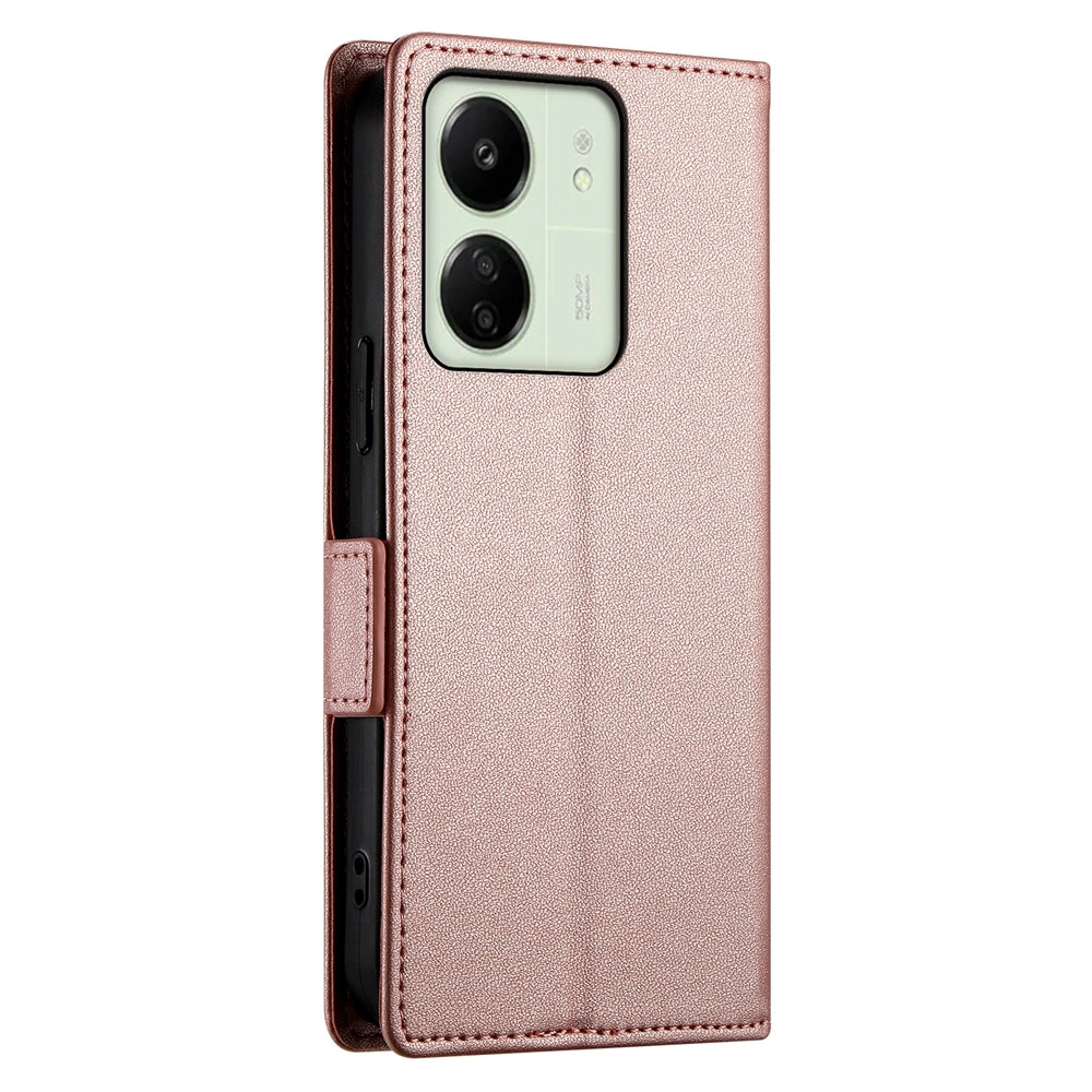 Xiaomi Redmi 13C 4G Wallet Case - Luxury Magnetic PU Leather Flip Cover with Card Slots, Stand & Shockproof Protection