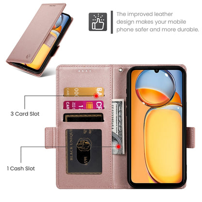 Xiaomi Redmi 13C 4G Wallet Case - Luxury Magnetic PU Leather Flip Cover with Card Slots, Stand & Shockproof Protection
