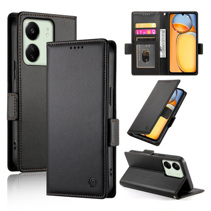 Xiaomi Redmi 13C 4G Wallet Case - Luxury Magnetic PU Leather Flip Cover with Card Slots, Stand & Shockproof Protection