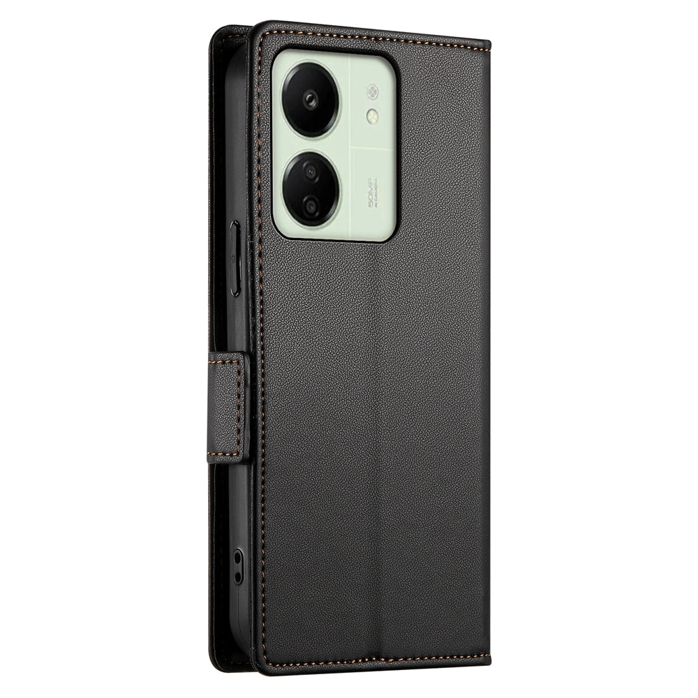 Xiaomi Redmi 13C 4G Wallet Case - Luxury Magnetic PU Leather Flip Cover with Card Slots, Stand & Shockproof Protection