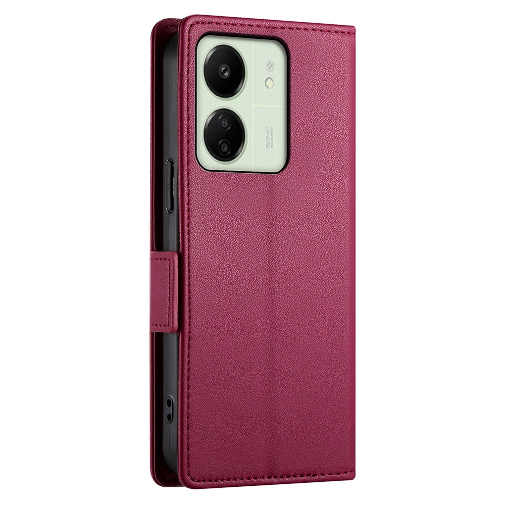 Xiaomi Redmi 13C 4G Wallet Case - Luxury Magnetic PU Leather Flip Cover with Card Slots, Stand & Shockproof Protection