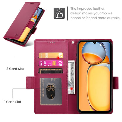 Xiaomi Redmi 13R Wallet Case - Luxury Magnetic PU Leather Flip Cover with Card Slots, Stand & Shockproof Protection