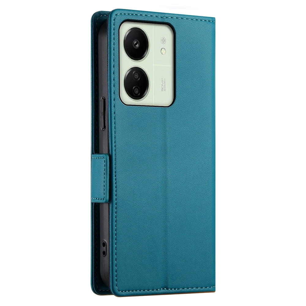 Xiaomi Redmi 13C 4G Wallet Case - Luxury Magnetic PU Leather Flip Cover with Card Slots, Stand & Shockproof Protection