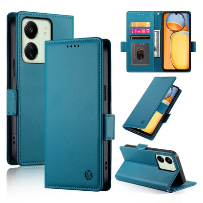 Xiaomi Redmi 13R Wallet Case - Luxury Magnetic PU Leather Flip Cover with Card Slots, Stand & Shockproof Protection
