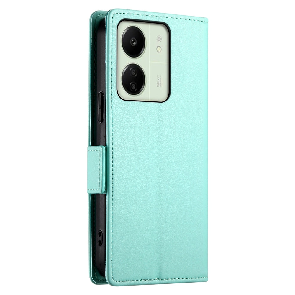 Xiaomi Redmi 13C 4G Wallet Case - Luxury Magnetic PU Leather Flip Cover with Card Slots, Stand & Shockproof Protection