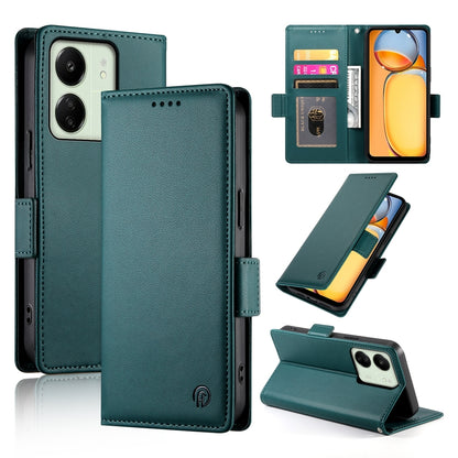 Xiaomi Redmi 13C 4G Wallet Case - Luxury Magnetic PU Leather Flip Cover with Card Slots, Stand & Shockproof Protection