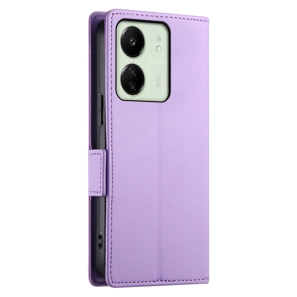 Xiaomi Redmi 13C 4G Wallet Case - Luxury Magnetic PU Leather Flip Cover with Card Slots, Stand & Shockproof Protection