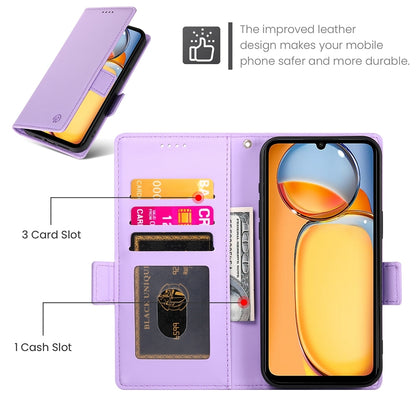 Xiaomi Redmi 13R Wallet Case - Luxury Magnetic PU Leather Flip Cover with Card Slots, Stand & Shockproof Protection