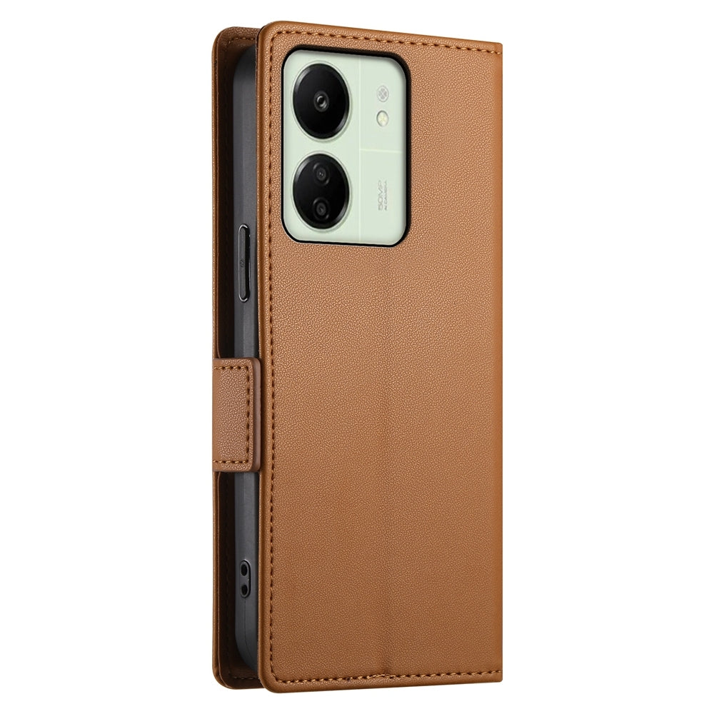 Xiaomi Redmi 13C 4G Wallet Case - Luxury Magnetic PU Leather Flip Cover with Card Slots, Stand & Shockproof Protection