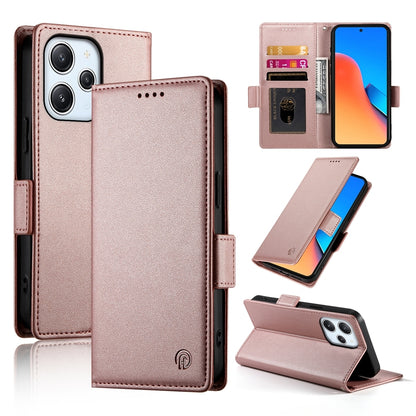 Xiaomi Redmi 12 4G/5G Wallet Case - Luxury Magnetic PU Leather Flip Cover with Card Slots, Stand & Shockproof Protection