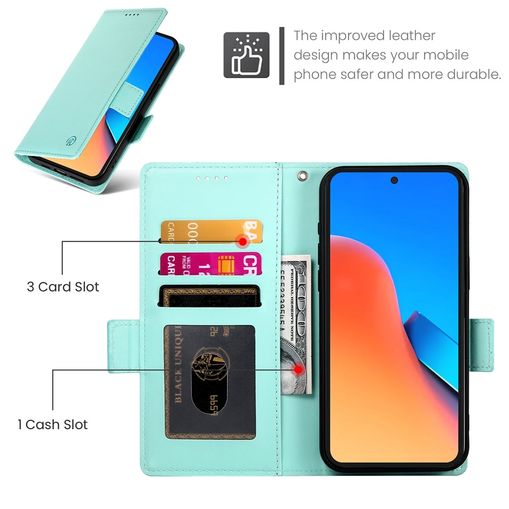 Xiaomi Redmi Note 12R Wallet Case - Luxury Magnetic PU Leather Flip Cover with Card Slots, Stand & Shockproof Protection