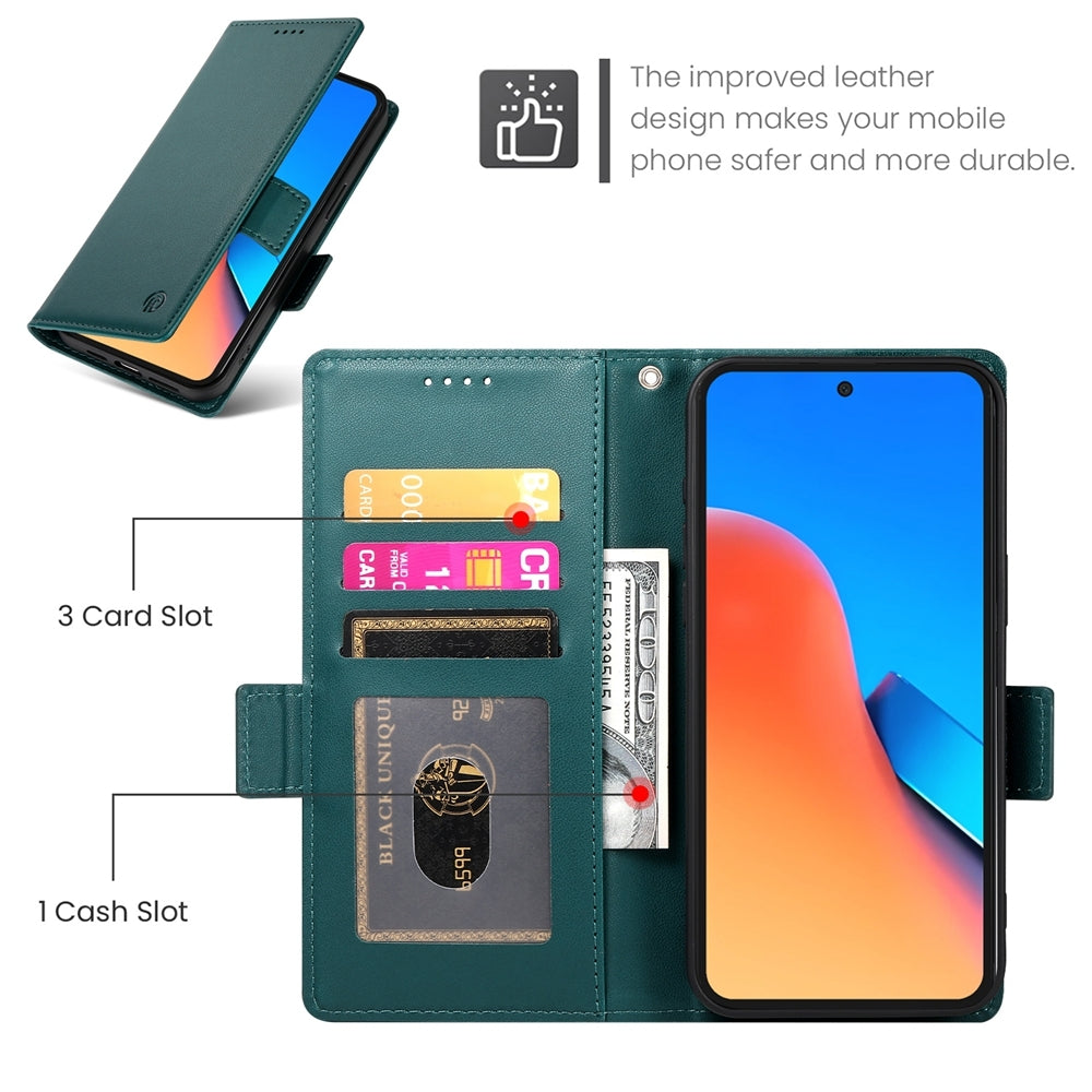 Xiaomi Redmi Note 12R Wallet Case - Luxury Magnetic PU Leather Flip Cover with Card Slots, Stand & Shockproof Protection