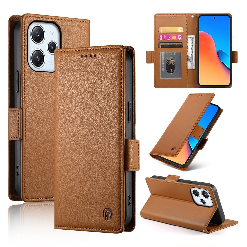 Xiaomi Redmi Note 12R Wallet Case - Luxury Magnetic PU Leather Flip Cover with Card Slots, Stand & Shockproof Protection