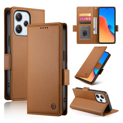 Xiaomi Redmi 12 4G/5G Wallet Case - Luxury Magnetic PU Leather Flip Cover with Card Slots, Stand & Shockproof Protection