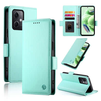Xiaomi Redmi Note 12 Global India Wallet Case - Luxury Magnetic PU Leather Flip Cover with Card Slots, Stand & Shockproof Protection