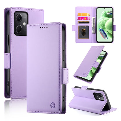 Xiaomi Redmi Note 12 Global India Wallet Case - Luxury Magnetic PU Leather Flip Cover with Card Slots, Stand & Shockproof Protection