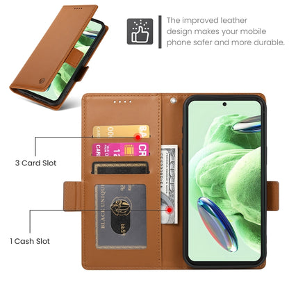 Xiaomi Redmi Note 12 Global India Wallet Case - Luxury Magnetic PU Leather Flip Cover with Card Slots, Stand & Shockproof Protection