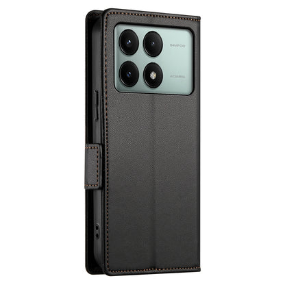 Xiaomi Poco X6 Pro 5G Global Wallet Case - Luxury Magnetic PU Leather Flip Cover with Card Slots, Stand & Shockproof Protection