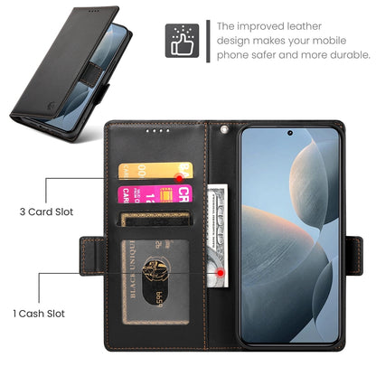 Xiaomi Poco X6 Pro 5G Global Wallet Case - Luxury Magnetic PU Leather Flip Cover with Card Slots, Stand & Shockproof Protection