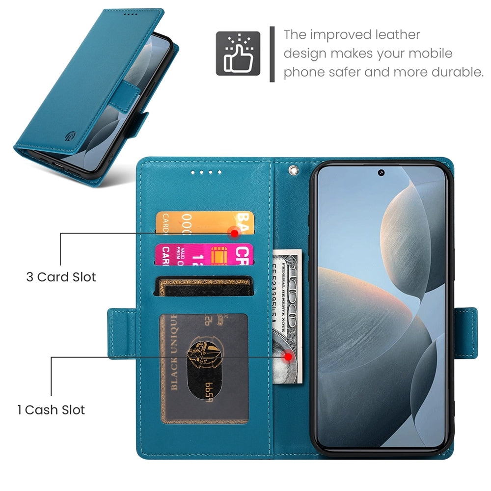 Xiaomi Poco X6 Pro 5G Global Wallet Case - Luxury Magnetic PU Leather Flip Cover with Card Slots, Stand & Shockproof Protection