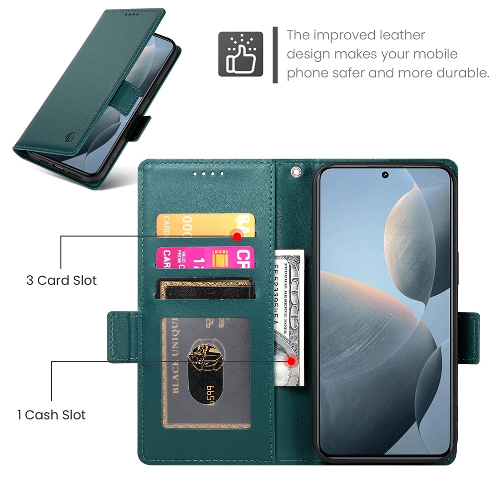 Xiaomi Poco X6 Pro 5G Global Wallet Case - Luxury Magnetic PU Leather Flip Cover with Card Slots, Stand & Shockproof Protection