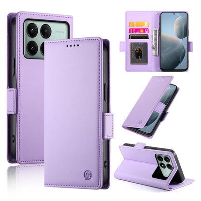 Xiaomi Poco X6 Pro 5G Global Wallet Case - Luxury Magnetic PU Leather Flip Cover with Card Slots, Stand & Shockproof Protection