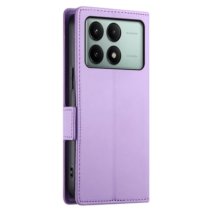 Xiaomi Poco X6 Pro 5G Global Wallet Case - Luxury Magnetic PU Leather Flip Cover with Card Slots, Stand & Shockproof Protection