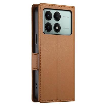Xiaomi Poco X6 Pro 5G Global Wallet Case - Luxury Magnetic PU Leather Flip Cover with Card Slots, Stand & Shockproof Protection