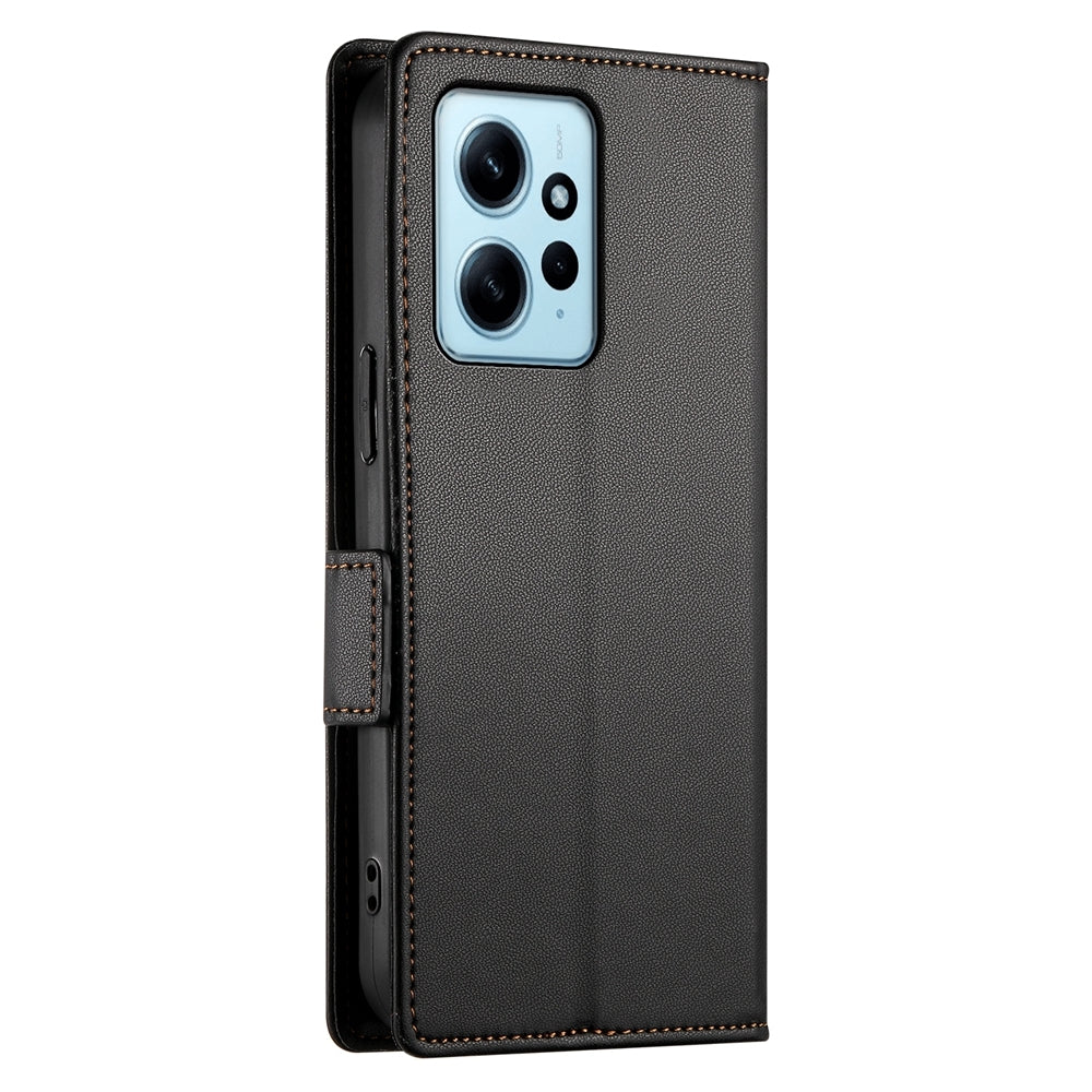 Xiaomi Redmi Note 12 4G Global Wallet Case - Luxury Magnetic PU Leather Flip Cover with Card Slots, Stand & Shockproof Protection