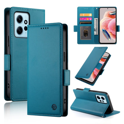 Xiaomi Redmi Note 12 4G Global Wallet Case - Luxury Magnetic PU Leather Flip Cover with Card Slots, Stand & Shockproof Protection