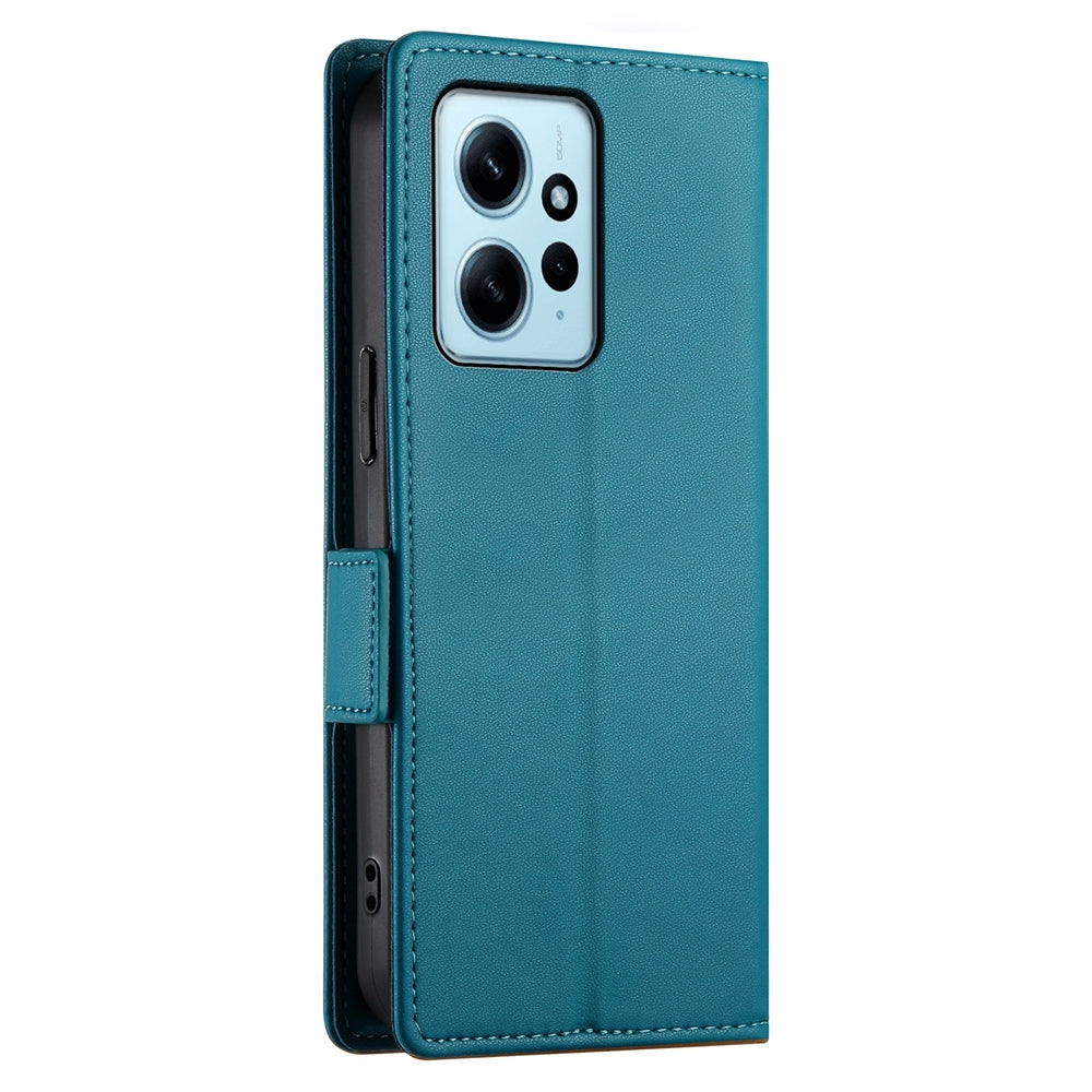 Xiaomi Redmi Note 12 4G Global Wallet Case - Luxury Magnetic PU Leather Flip Cover with Card Slots, Stand & Shockproof Protection