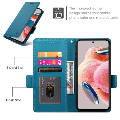 Xiaomi Redmi Note 12 4G Global Wallet Case - Luxury Magnetic PU Leather Flip Cover with Card Slots, Stand & Shockproof Protection