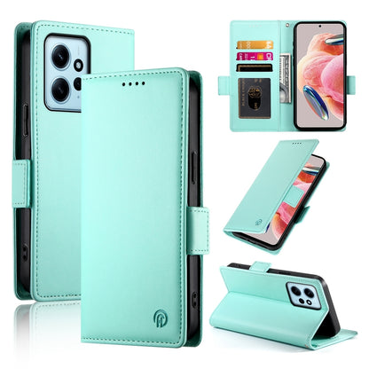 Xiaomi Redmi Note 12 4G Global Wallet Case - Luxury Magnetic PU Leather Flip Cover with Card Slots, Stand & Shockproof Protection