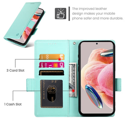Xiaomi Redmi Note 12 4G Global Wallet Case - Luxury Magnetic PU Leather Flip Cover with Card Slots, Stand & Shockproof Protection