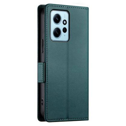 Xiaomi Redmi Note 12 4G Global Wallet Case - Luxury Magnetic PU Leather Flip Cover with Card Slots, Stand & Shockproof Protection