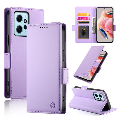 Xiaomi Redmi Note 12 4G Global Wallet Case - Luxury Magnetic PU Leather Flip Cover with Card Slots, Stand & Shockproof Protection