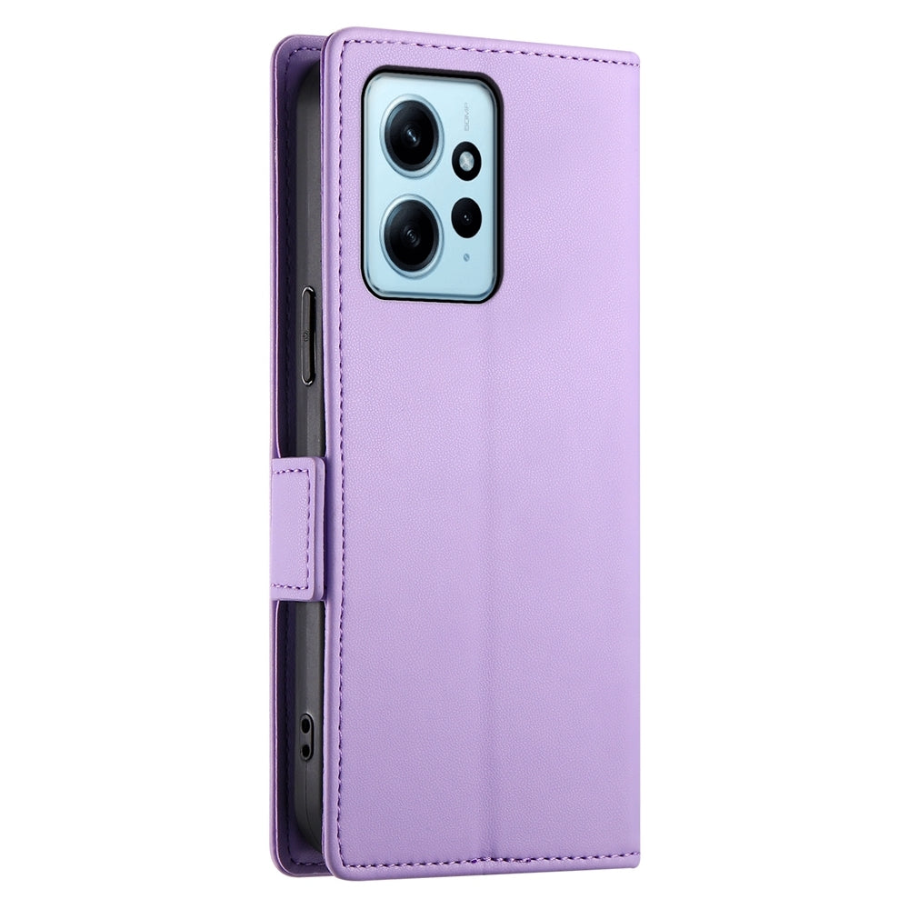 Xiaomi Redmi Note 12 4G Global Wallet Case - Luxury Magnetic PU Leather Flip Cover with Card Slots, Stand & Shockproof Protection