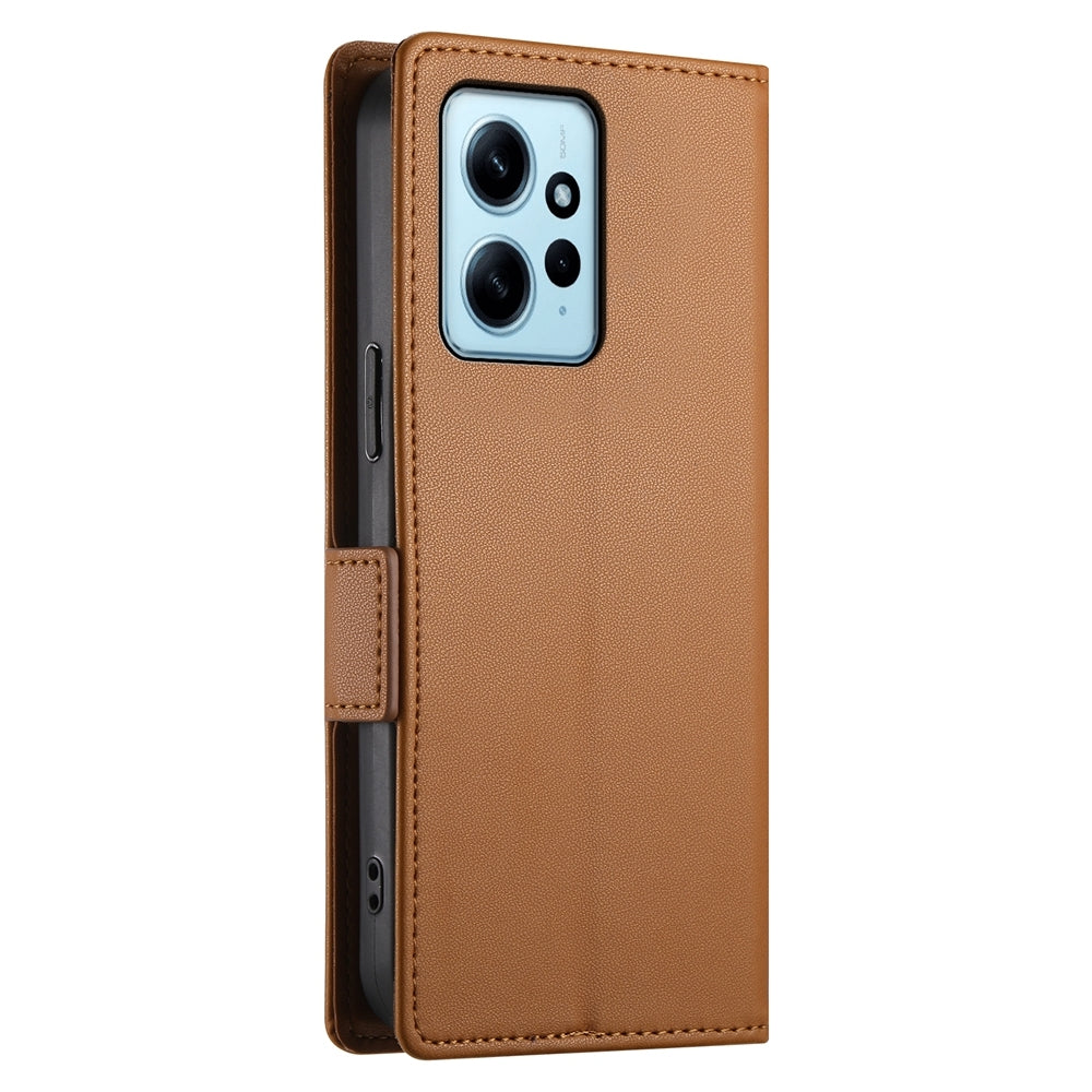Xiaomi Redmi Note 12 4G Global Wallet Case - Luxury Magnetic PU Leather Flip Cover with Card Slots, Stand & Shockproof Protection