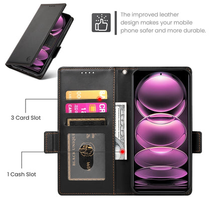 Xiaomi Redmi Note 12 Pro Speed Wallet Case - Luxury Magnetic PU Leather Flip Cover with Card Slots, Stand & Shockproof Protection