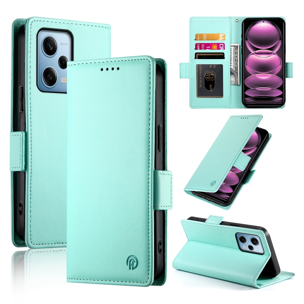 Xiaomi Redmi Note 12 Pro Speed Wallet Case - Luxury Magnetic PU Leather Flip Cover with Card Slots, Stand & Shockproof Protection