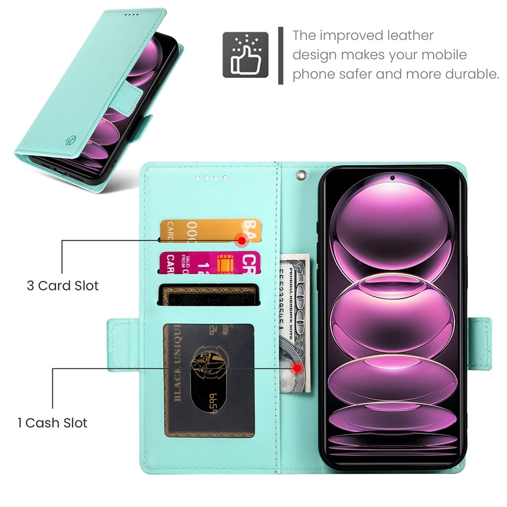 Xiaomi Redmi Note 12 Pro Speed Wallet Case - Luxury Magnetic PU Leather Flip Cover with Card Slots, Stand & Shockproof Protection