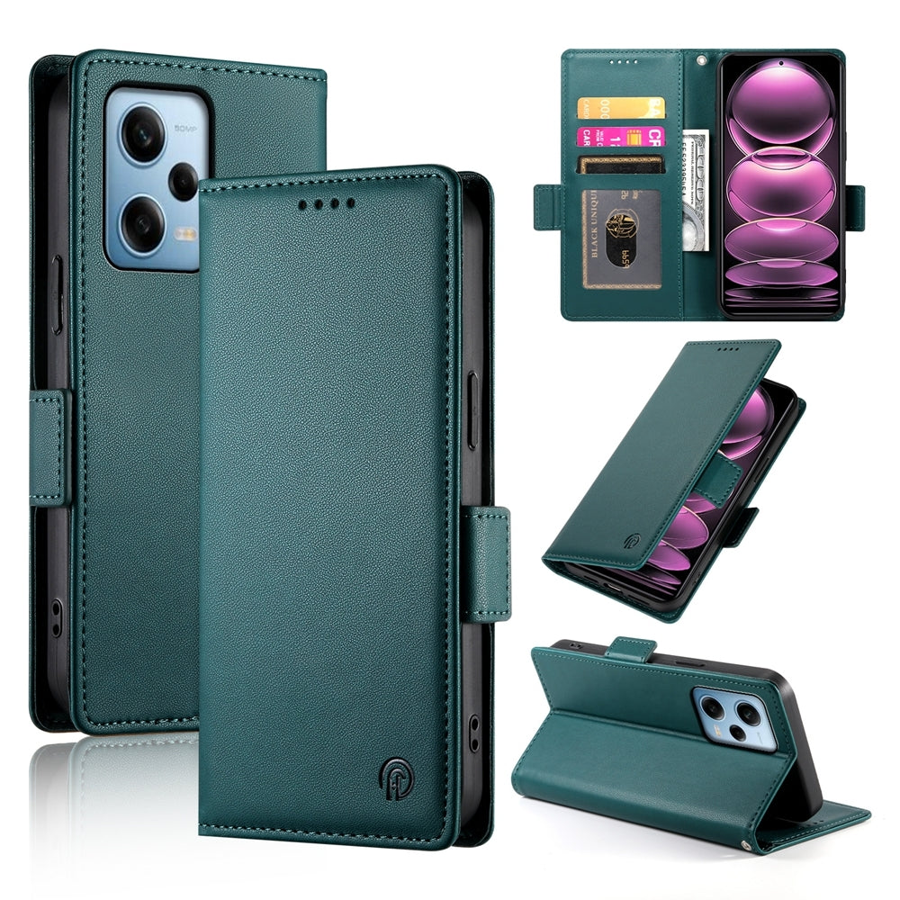 Xiaomi Redmi Note 12 Pro Speed Wallet Case - Luxury Magnetic PU Leather Flip Cover with Card Slots, Stand & Shockproof Protection