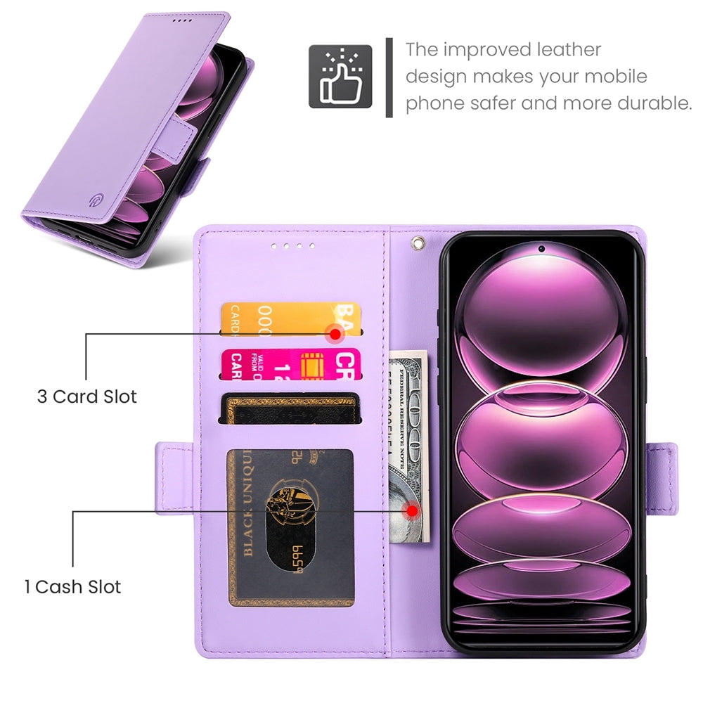 Xiaomi Redmi Note 12 Pro Speed Wallet Case - Luxury Magnetic PU Leather Flip Cover with Card Slots, Stand & Shockproof Protection