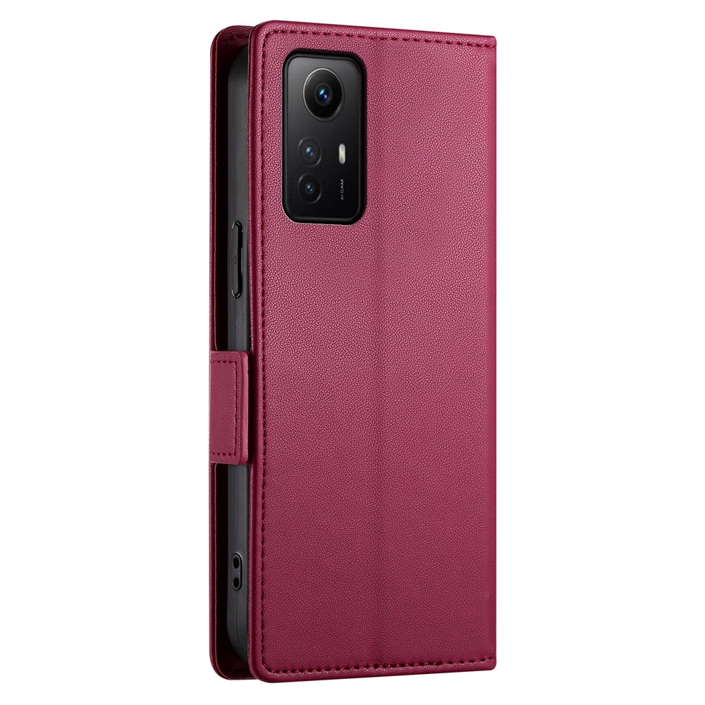 Xiaomi Redmi Note 12S 4G Wallet Case - Luxury Magnetic PU Leather Flip Cover with Card Slots, Stand & Shockproof Protection