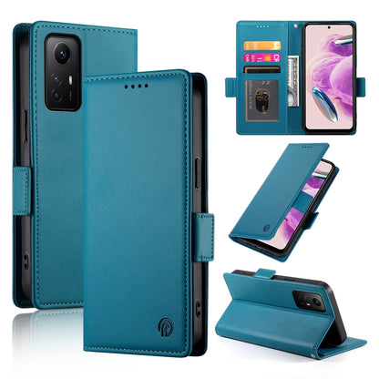 Xiaomi Redmi Note 12S 4G Wallet Case - Luxury Magnetic PU Leather Flip Cover with Card Slots, Stand & Shockproof Protection