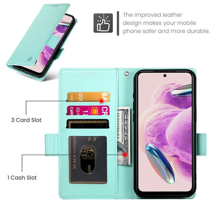 Xiaomi Redmi Note 12S 4G Wallet Case - Luxury Magnetic PU Leather Flip Cover with Card Slots, Stand & Shockproof Protection